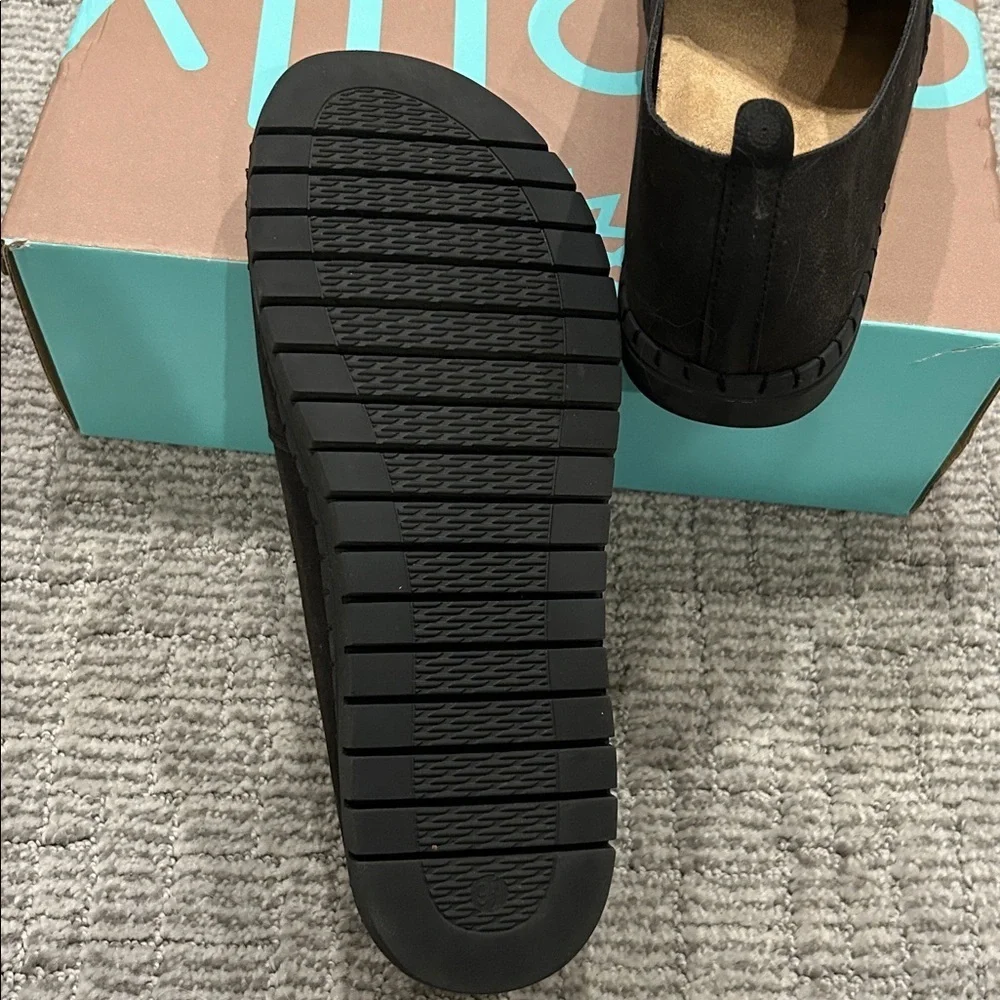 Glolily Elle Suede Black Smooth 9.5